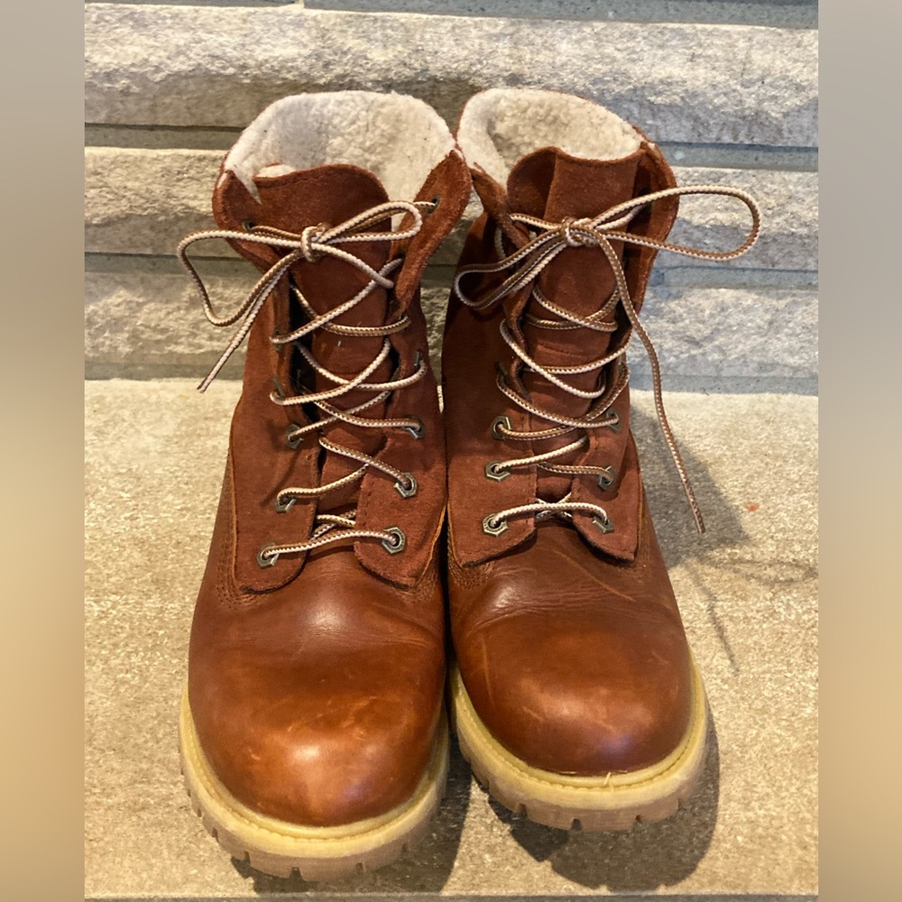 Timberland Leather Earthkeepers with Shearling Lining